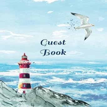 guest book for vacation home visitors book beach house guest book seaside retreat guest book visitor comments