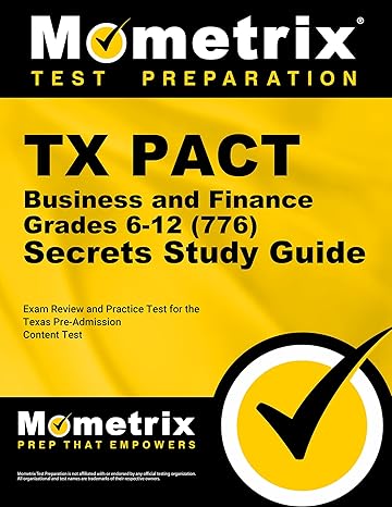 tx pact business and finance grades 6 12 secrets study guide exam review and practice test for the texas pre