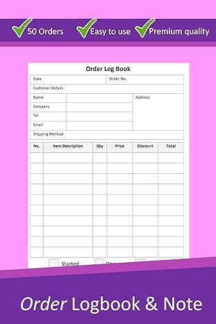 50 order form for small business 50 orders and note record daily sales tracker 1st edition mark cooper