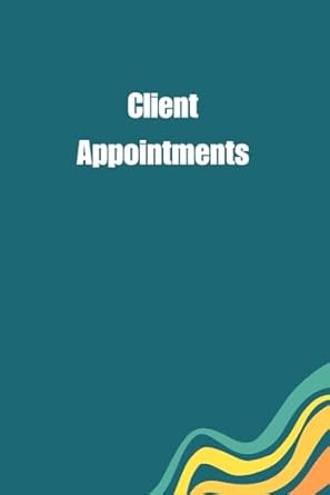 client appointment book undated appointment book for small businesses 1st edition g shotter b0cm1hzpd4