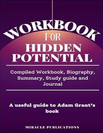 workbook for hidden potential 1st edition miracle publications 979-8865131915