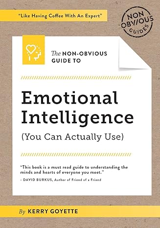 the non obvious guide to emotional intelligence 1st edition kerry goyette ,rohit bhargava 1940858917,