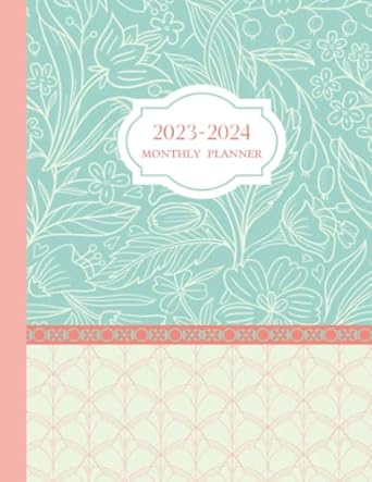 2023 2024 monthly wellness planner two year schedule organizer 24 months jan 2023 to dec 2024 agenda with