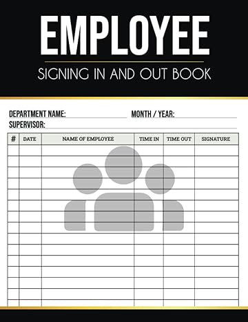 employee signing in and out book signing in and out book record up to 3000 forms suitable for workplace