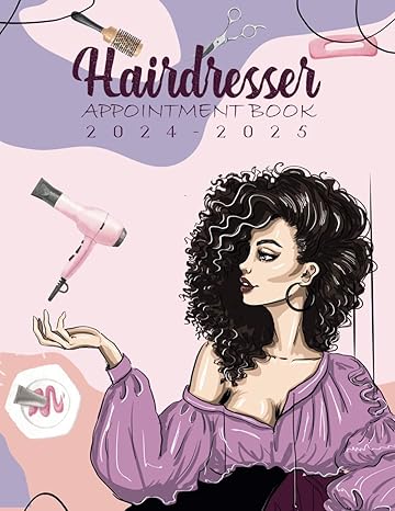 hairdresser appointment book 2024 2025 hair stylist appointment book organizer for beginner and professional