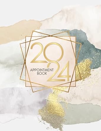 appointment book 2024 8 column appointment book 52 week undated schedule book daily and hourly from 8am to