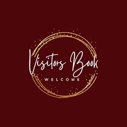 visitor guest book elegant deep burgundy and gold clean design for airbnb vrbo vacation home bed and