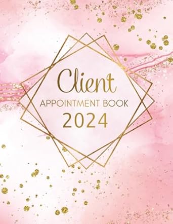 client appointment book 2024 daily and hourly appointment book time period from 8am 7pm in 15 minute