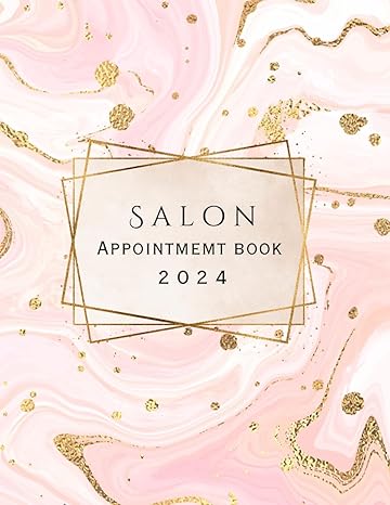 salon appointment book 52 week undated appointment book with calendar 2024 daily and hourly from 8am to 9pm