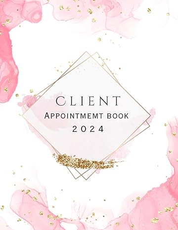 client appointment book 52 week undated appointment book with calendar 2024 daily and hourly from 8am to 9pm