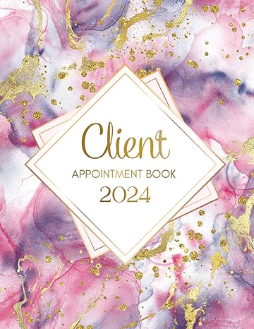 client appointment book 2024 time period from 8 00am 8 00pm 30 minute increments for personalized business