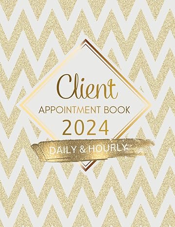 client appointment book daily and hourly appointment book 2024 time period from 8am 7pm in 15 minute