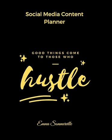 social media content planner planner and organiser 1st edition emma sommerville 979-8566081021