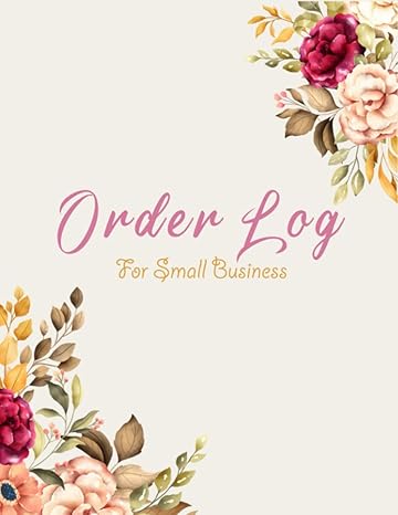 order log for small business customer order form with order log section for online business inventory order