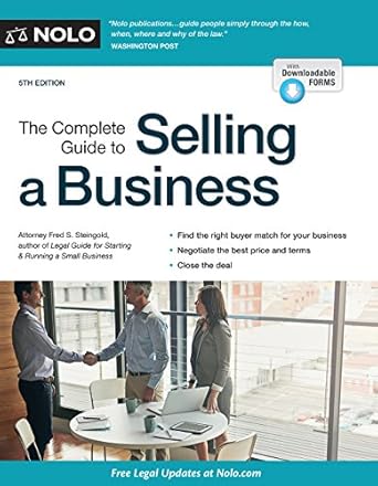 complete guide to selling a business the 5th edition fred s. steingold attorney 1413324541, 978-1413324549