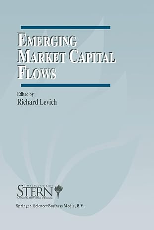 emerging market capital flows proceedings of a conference held at the stern school of business new york