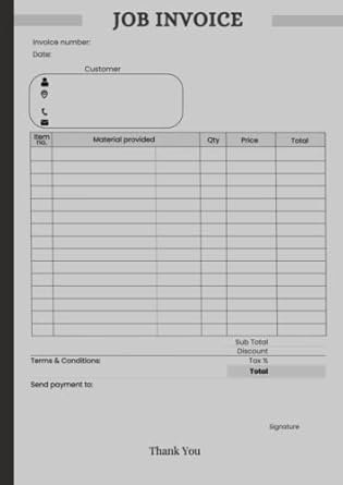 job invoice efficiently track your jobs and payments with our professional a4 invoice book for small