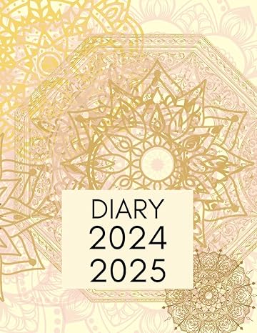 2024 2025 diary two year 2 page monthly view january 2024 to december 2025 lined pages for weekly planning