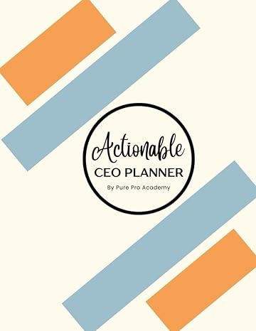 actionable ceo planner 1st edition pure pro academy b0ckftzyz8