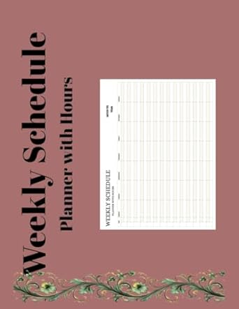 weekly schedule planner with hours maximizing productivity with 50 pages 8 5x11 inch date free and boundless