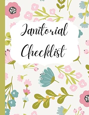 janitorial checklist weekly checklist for a janitor with spaces for area work description and days of the