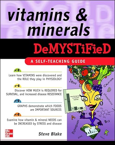 vitamins and minerals demystified 1st edition steve blake 0071489010, 978-0071489010