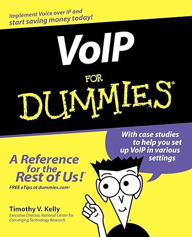 voip for dummies 1st edition timothy v. kelly 0764588435, 978-0764588433