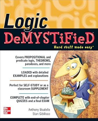 logic demystified 1st edition tony boutelle 0071701281, 978-0071701280