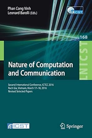 nature of computation and communication second international conference ictcc 20 rach gia vietnam march 17 18