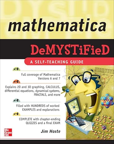 mathematica demystified 1st edition jim hoste 0071591443, 978-0071591447