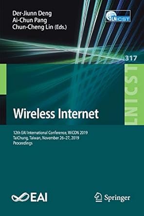 wireless internet 12th eai international conference wicon 2019 taichung taiwan november 26 27 2019