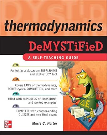 thermodynamics demystified 1st edition merle potter 0071605991, 978-0071605991