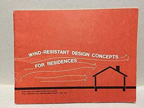 wind resistant design concepts for residences guidelines for homeowners and builders 1st edition delbert b