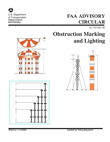 ac 70/7460 1m obstruction marking and lighting 1st edition u s department of transportation ,federal aviation