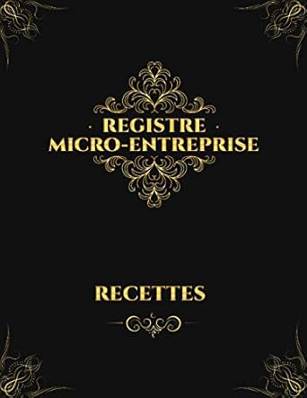 registre micro entreprise recettes un livret a4 prerempli pour une tenue de compte irreprochable une