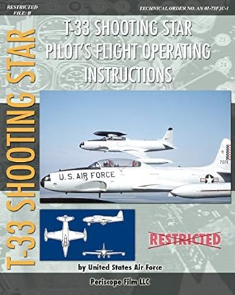 t 33 shooting star pilots flight operating instructions 1st edition united states air force 1937684741,