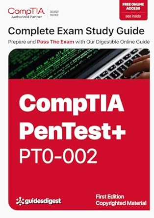 comptia pentest+ complete study guide exam pt0 002 1st edition nikolaos gorgotsias b08hbkn19b