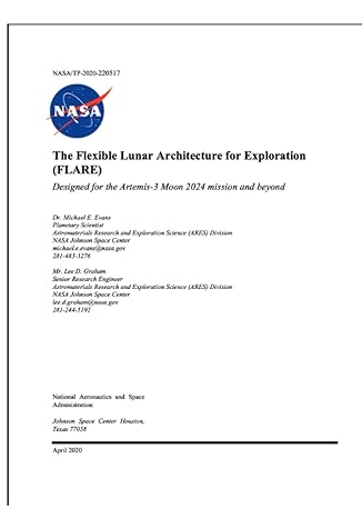 the flexible lunar architecture for exploration designed for the artemis 3 moon 2024 mission and beyond 1st