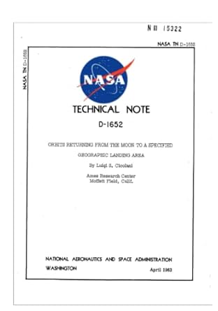 orbits returning from the moon to a specified geographic landing area 1st edition nasa ,national aeronautics