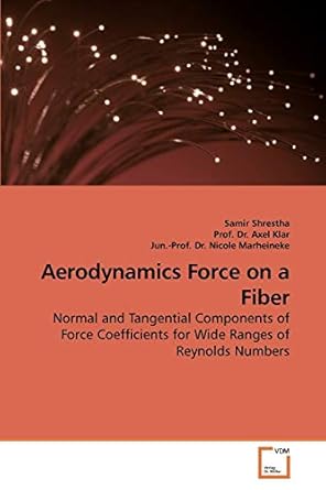 aerodynamics force on a fiber normal and tangential components of force coefficients for wide ranges of