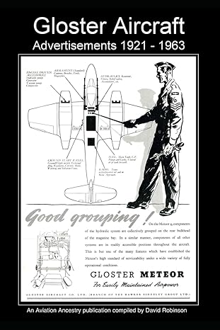 gloster aircraft advertisements 1921 1963 1st edition david robinson 979-8871738405