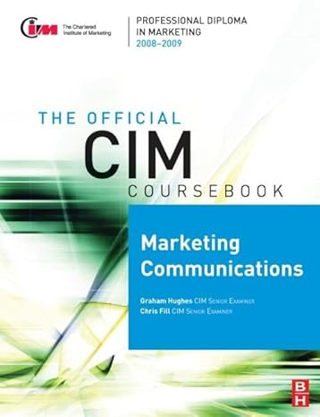 cim coursebook 08/09 marketing communications 1st edition chris fill ,graham hughes 0750689676, 978-0750689670