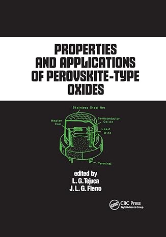 properties and applications of perovskite type oxides 1st edition l g tejuca ,j l g fierro 0367402521,