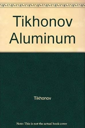 analytical chemistry of aluminum 1st edition v n tikhonov 0470867876, 978-0470867877