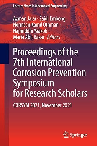 proceedings of the 7th international corrosion prevention symposium for research scholars corsym 2021