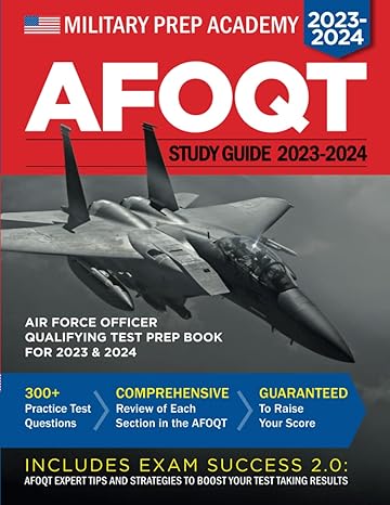 afoqt study guide air force officer qualifying test prep book 1st edition military prep academy 979-8559395401