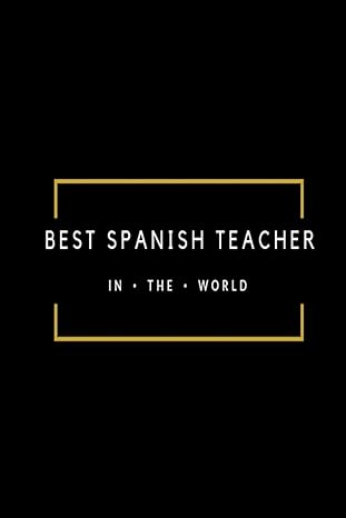 best spanish teacher in the world black and gold lined paperback jotter 1st edition teacher notes 1087419956,