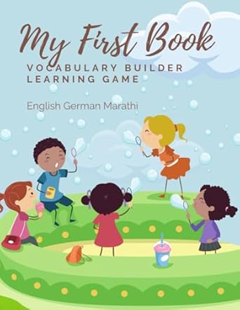 my first book vocabulary builder learning game english german marathi easy and fun simple word search kids