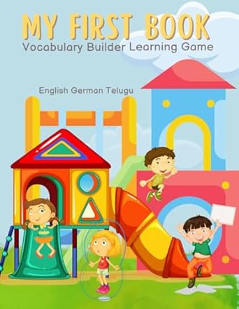 my first book vocabulary builder learning game english german telugu easy and fun simple word search kids