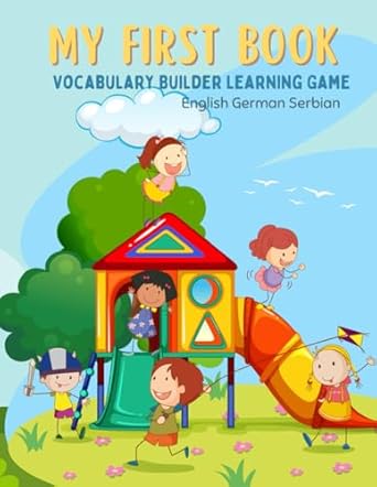 my first book vocabulary builder learning game english german serbian easy and fun simple word search kids